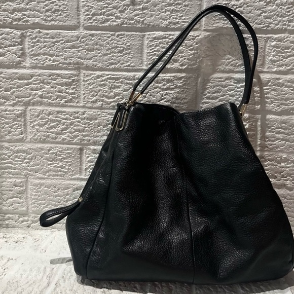 Coach Madison Phoebe Plum Pebbled Leather Triple Compartment Shoulder Bag 26224 - Picture 11 of 11